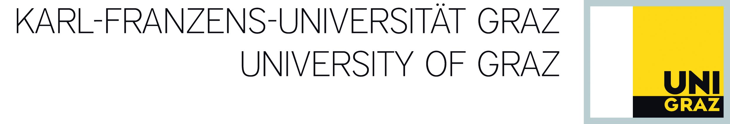 Logo Uni Graz 4c Schriftzug